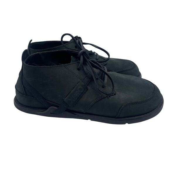 Xero Coalton Black Leather Lace Barefoot Zero Drop Casual Hiking Shoes Mens 6.5 main image 6